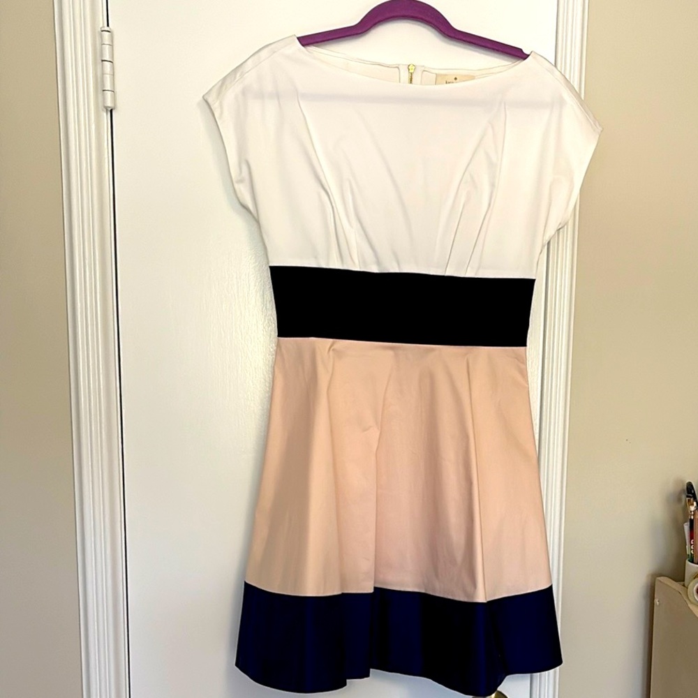 Chic Kate Spade knee-length fit and flare cotton dress in like-new condition.